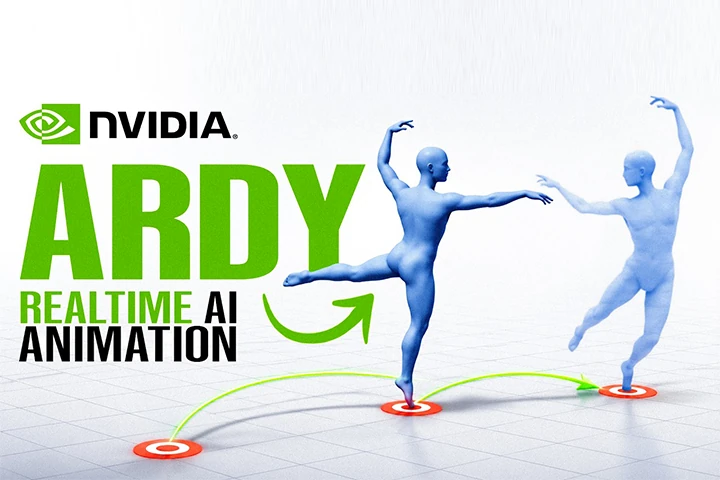 NVIDIA ARDY real-time AI human animation demonstration