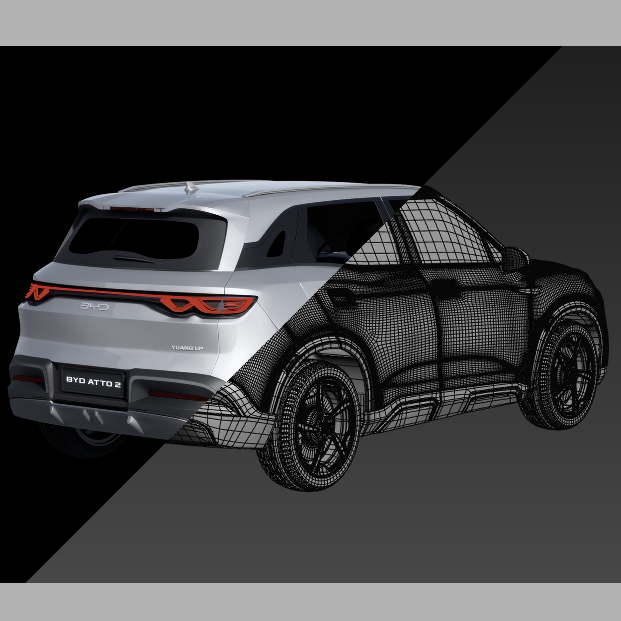 BYD Atto launch event holographic visual content